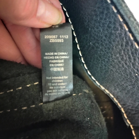 Fossil Black Leather Tote Computer Bag - Picture 8 of 9